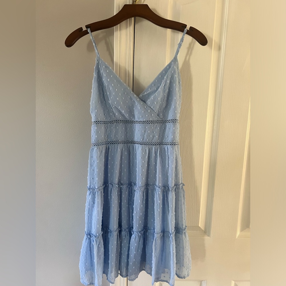 Altar'd State Blue Spaghetti Strap Mini Dress